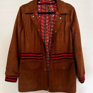 MOTHER Denim Ribbed Car Coat